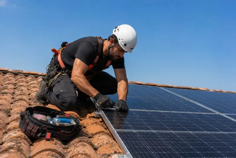 Maintenance et monitoring de panneaux solaires à Machilly