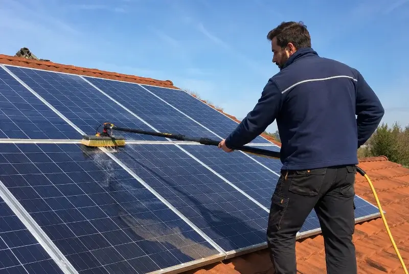 Nettoyage et entretien de panneaux solaires à Machilly